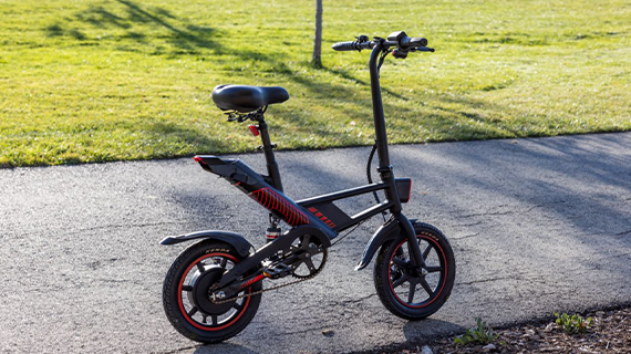 lightweight Electric Bike with 14" air-filled tires