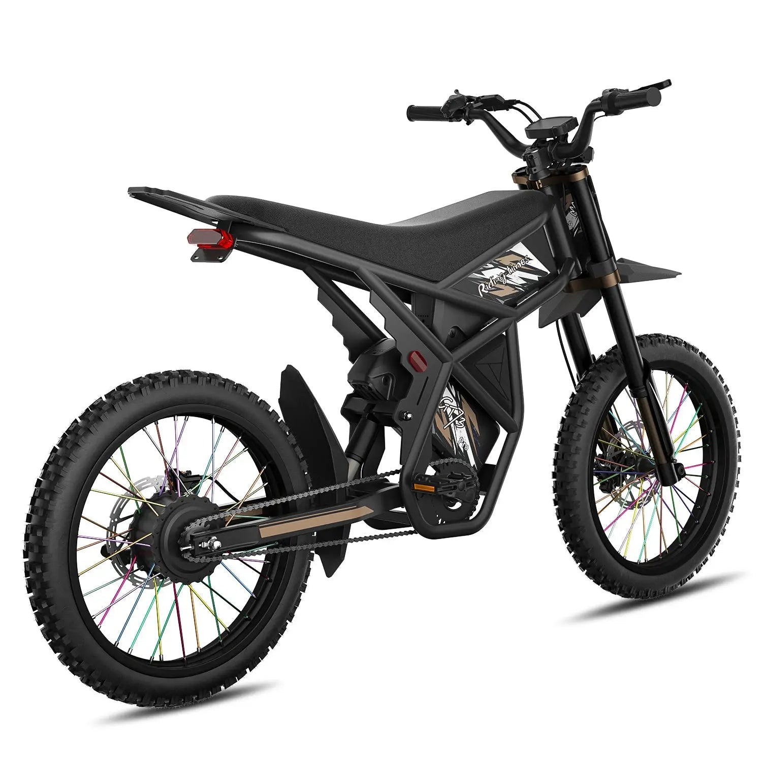 Gyroor GT73Pro electric dirt bike LCD display and handlebar controls