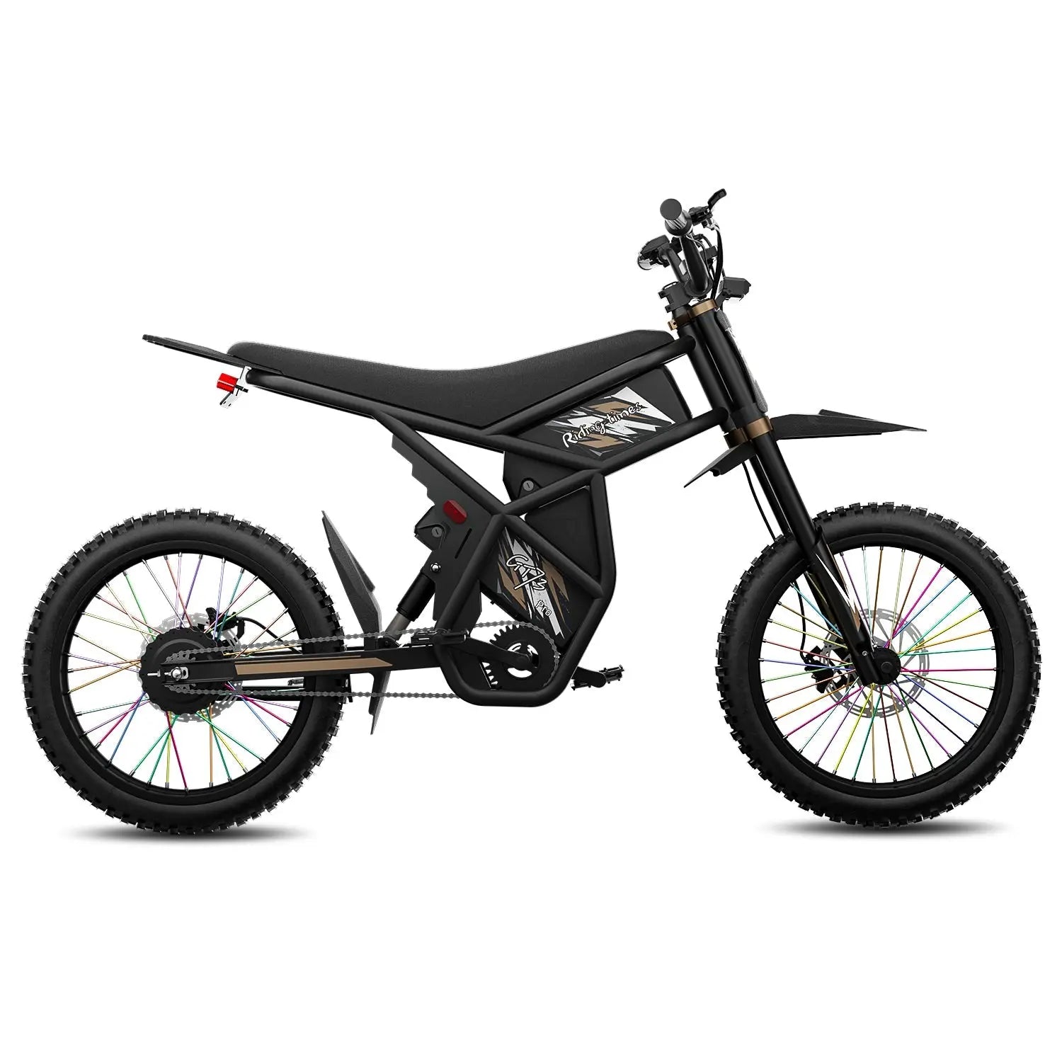 Gyroor GT73Pro electric dirt bike full hydraulic suspension close-up