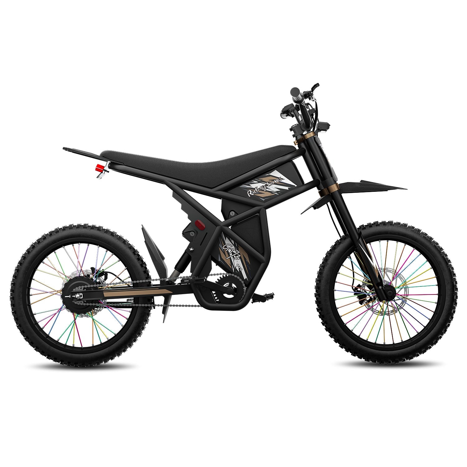 Vélo de saleté électrique, moto électrique 2400W (pic), max 37 mph et 85 milles de longueur (amélioré)