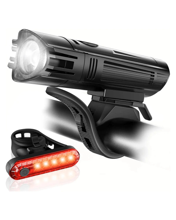 USB Rechargeable Front Headlight and Back Taillight Headlight+Taillight