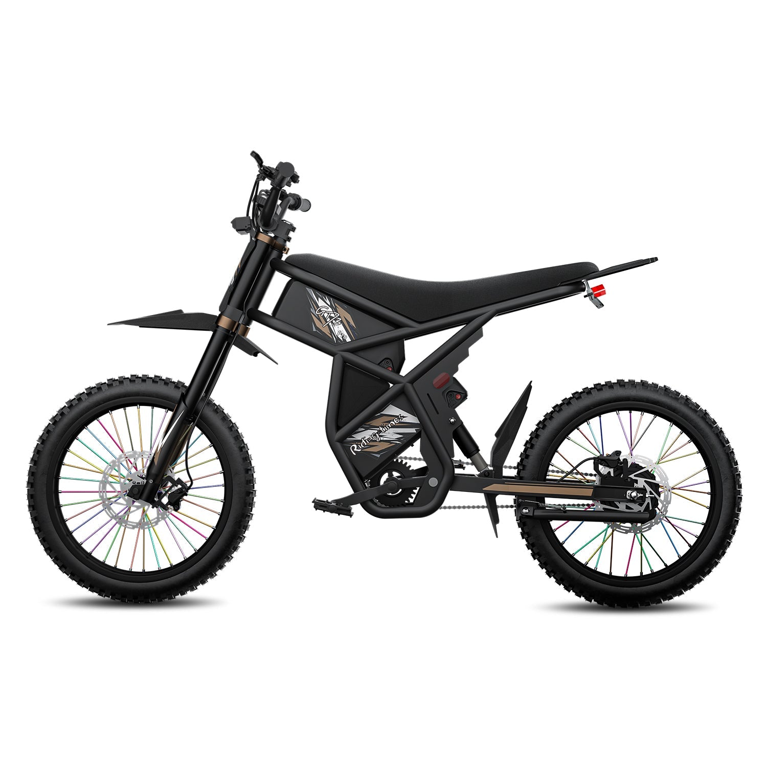 Vélo de saleté électrique, moto électrique 2400W (pic), max 37 mph et 85 milles de longueur (amélioré)