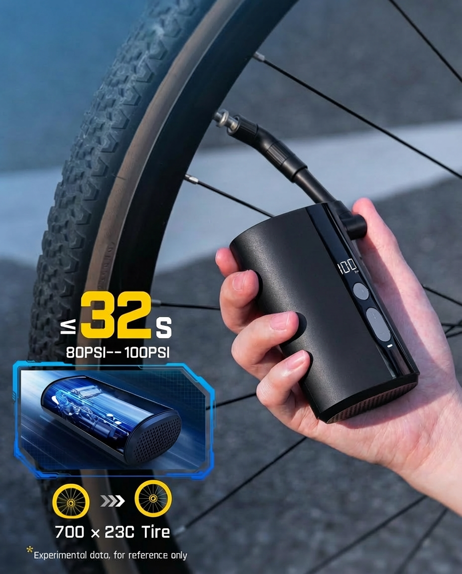 Mini Electric Air Pump for Electric Bike & Scooter