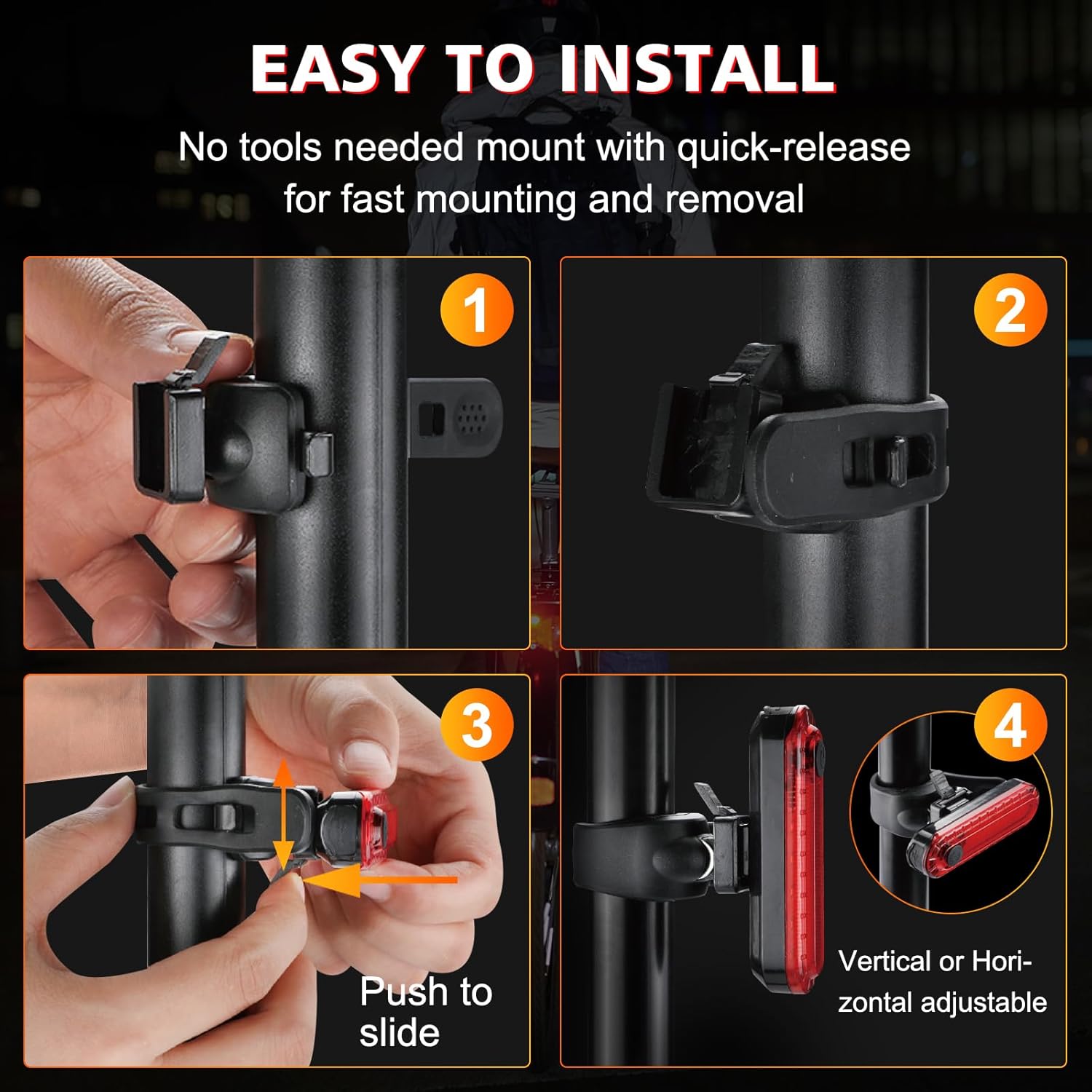 Electric Bike & Scooter Tail Lights 2 Pack