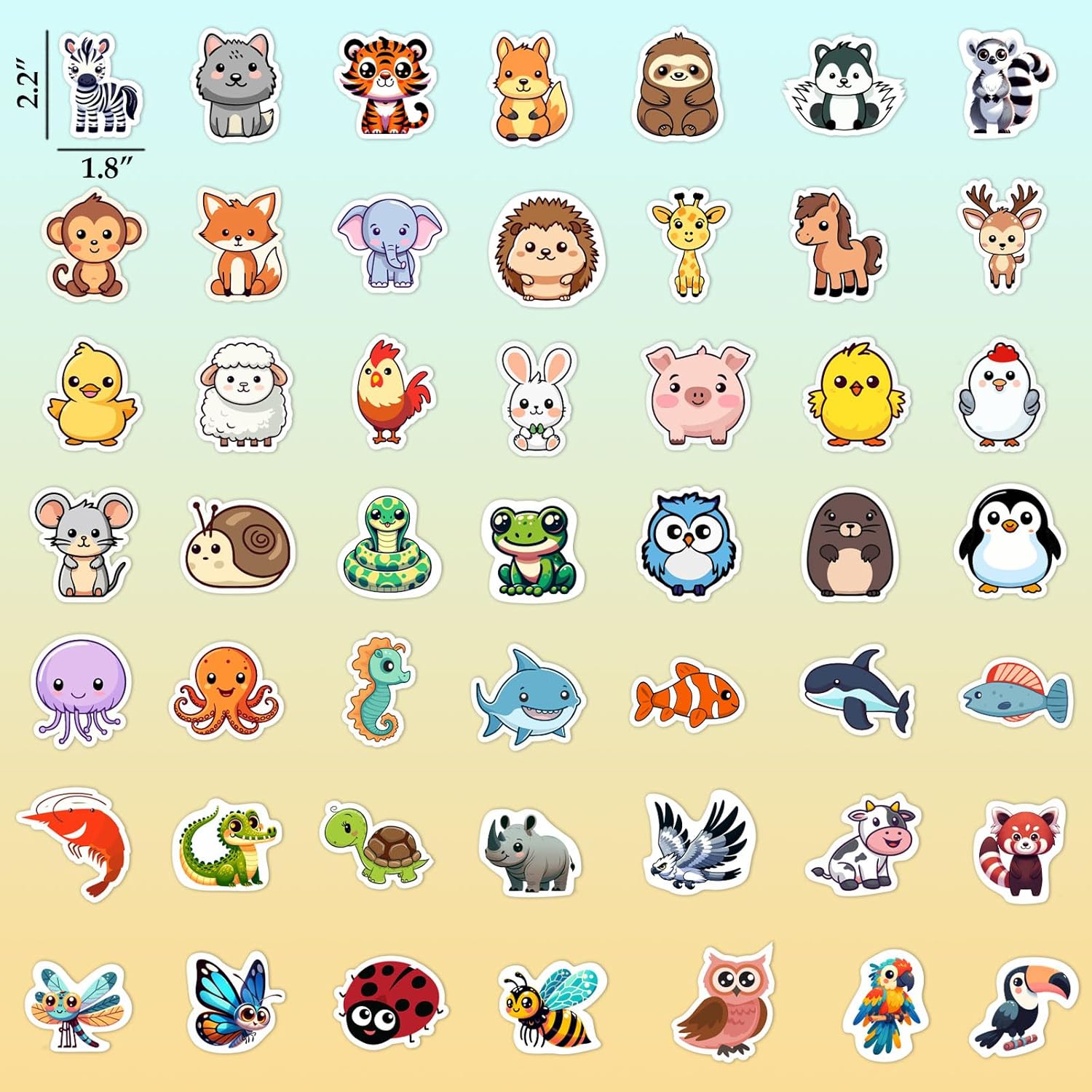 100 PCS Stickers for Kids