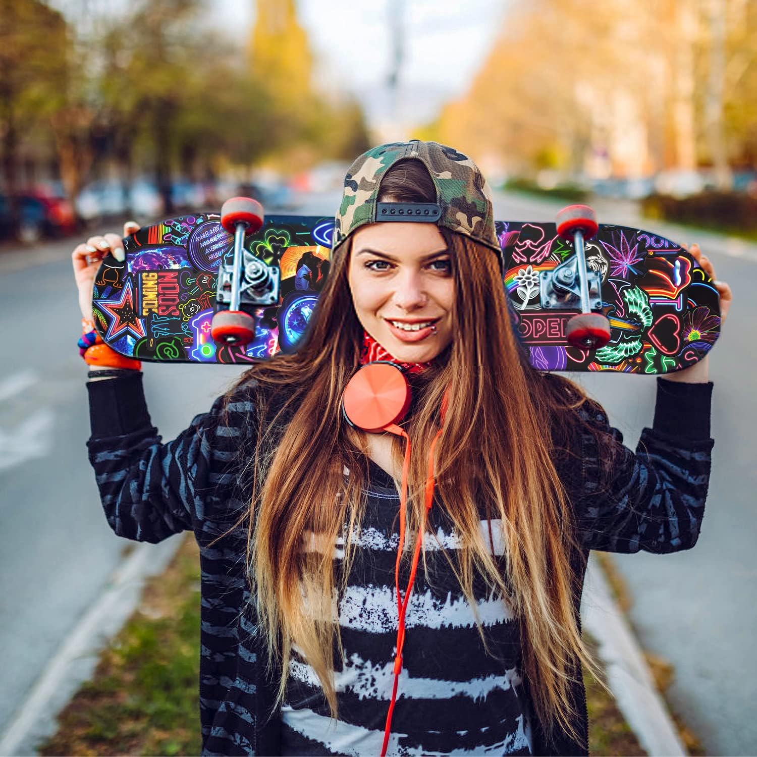 Cool Neon Stickers 200 PCS