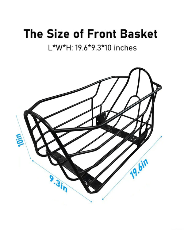 Detachable Front Cargo Basket for Electric Scooter (No Pedals, No Screws) - Gyroor C1pro