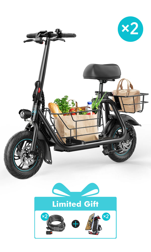 Gyroor C1S Electric Scooter 800W Partner Pack