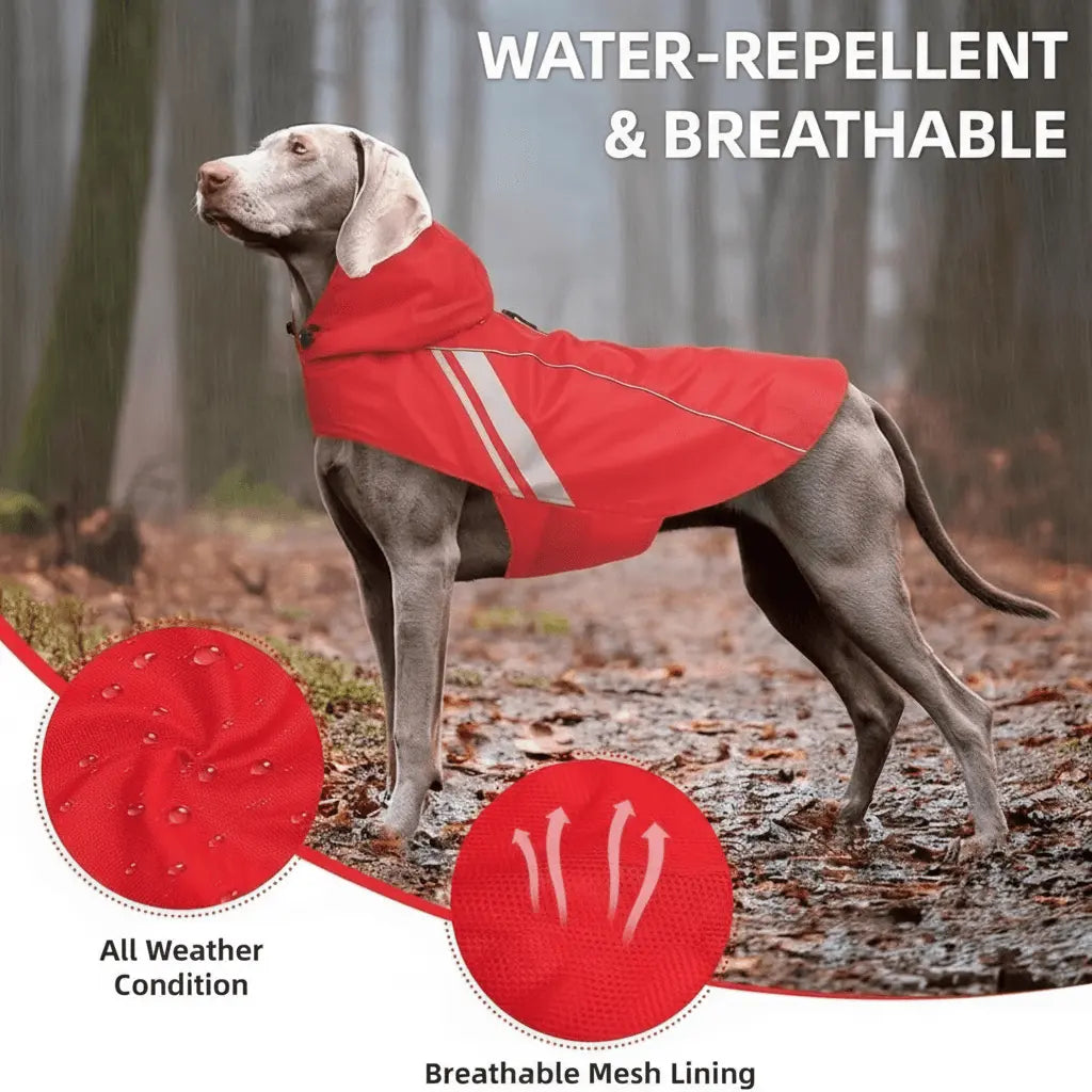 Waterproof Dog Raincoat Dog-Raincoat-XXS Dog-Raincoat-XS Dog-Raincoat-S Dog-Raincoat-M Dog-Raincoat-L