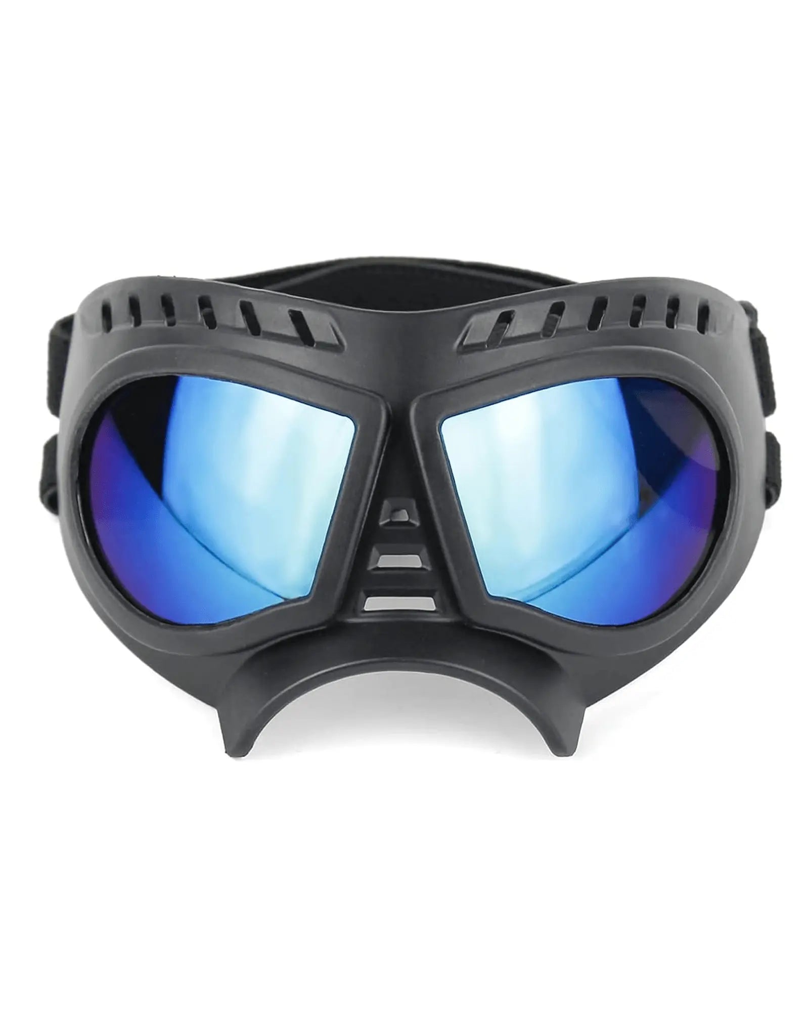 Dog Goggles with Adjustable Strap Dog-Goggles-Silver-lens Dog-Goggles-Blue-lens