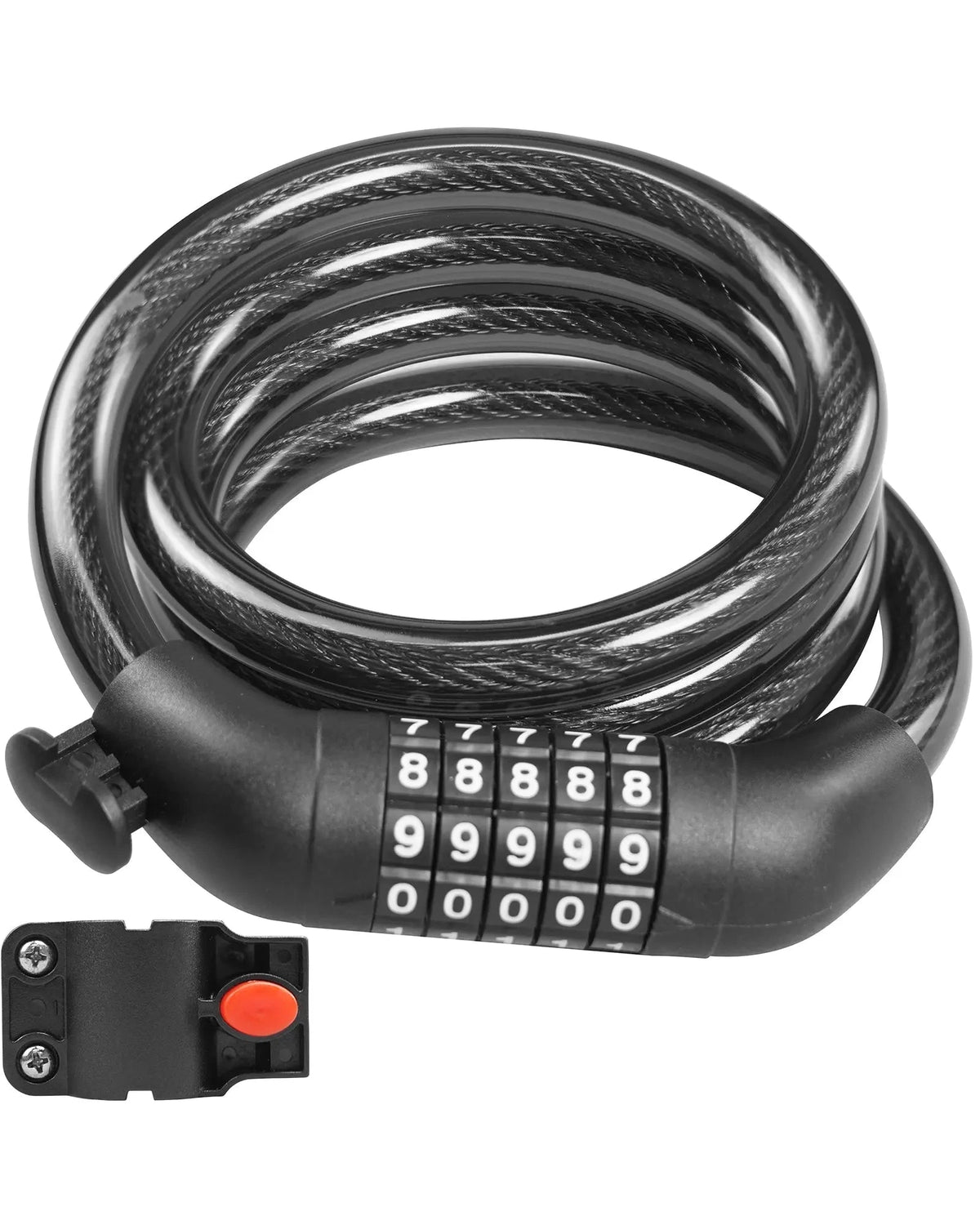 S3 High Security 5-Digit Resettable Combination Bicycle Lock