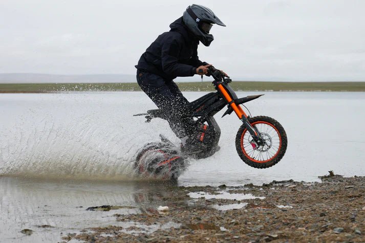 Vélo de saleté électrique, moto électrique 2400W (pic), max 37 mph et 85 milles de longueur (amélioré)