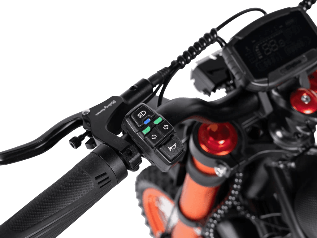 Vélo de saleté électrique, moto électrique 2400W (pic), max 37 mph et 85 milles de longueur (amélioré)