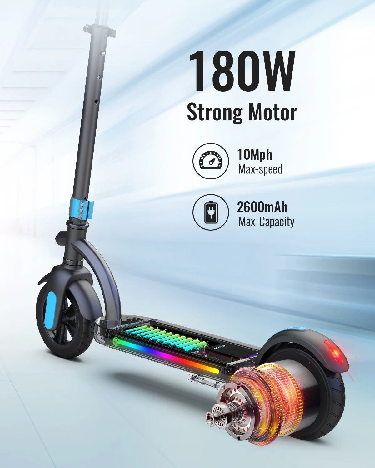Gyroor H40 kids electric scooter 180W motor for ages 8-14