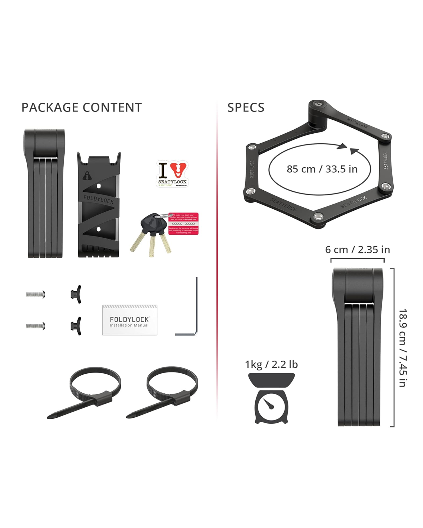 Folding Scooter Lock