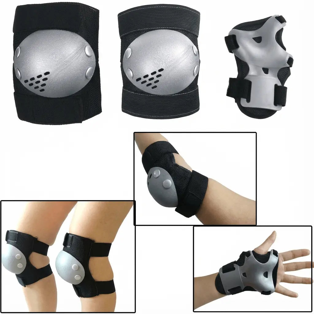 Knee Pads Elbow Pads Wrist Guards Set for Electric Scooter & Hoverboard Knee-Pads-Black Knee-Pads-Pink Knee-Pads-Blue Knee-Pads-Purple