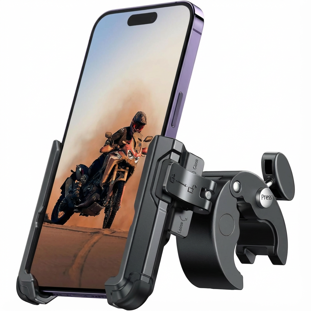 Phone Mount Holder for Ebike & EScooter 【1s Lock & Release】