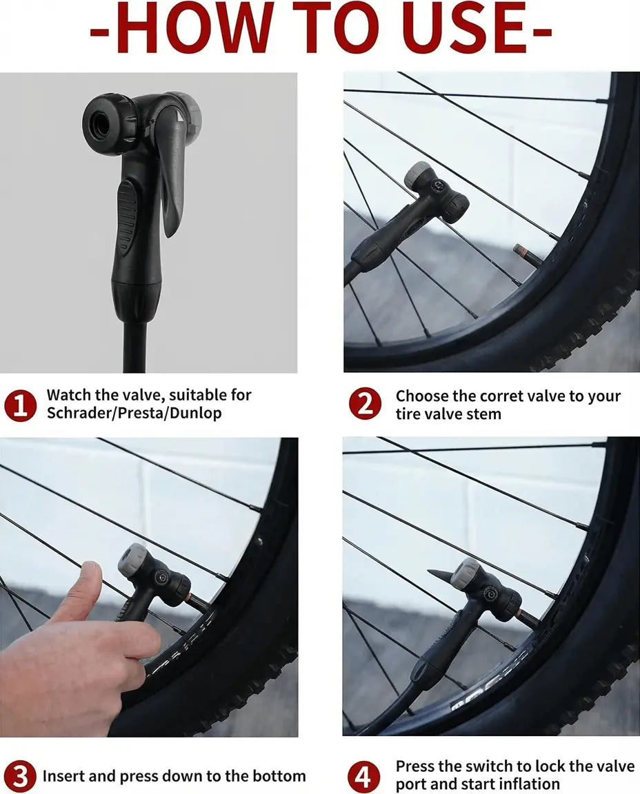Gyroor Floor Pump for E-bike & scooter Floor-Pump