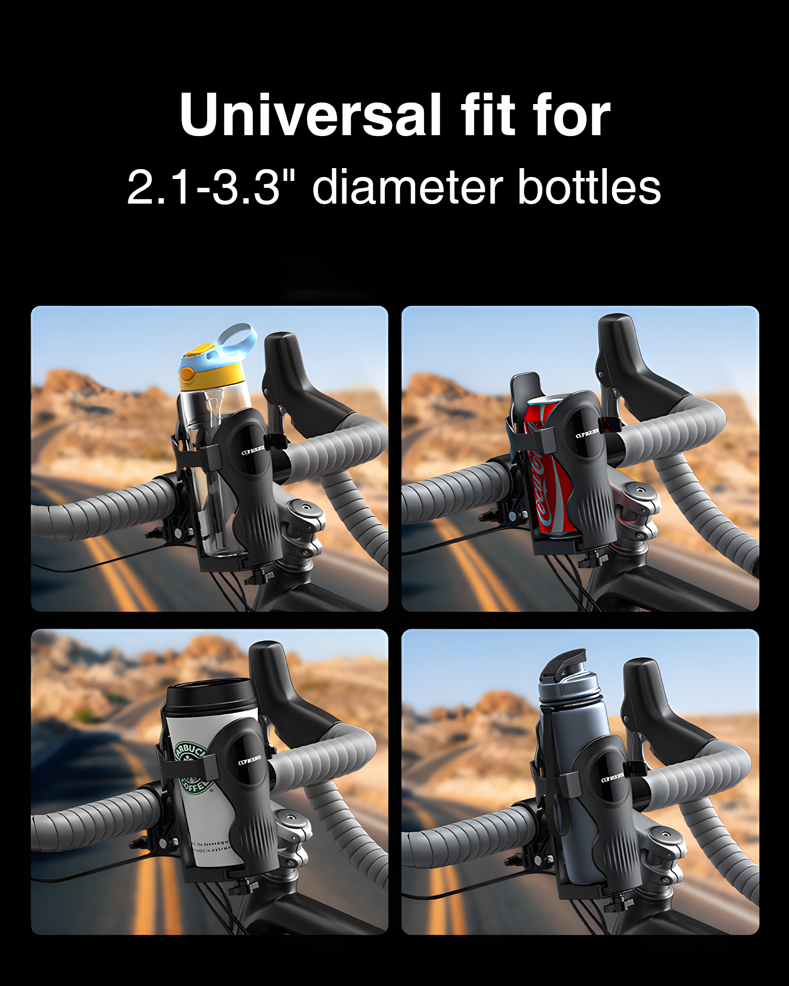 Gyroor 360° Rotation Cup Holder for Electric Bike & Electric Scooter