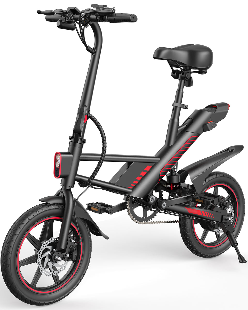 C3 Electric Bike For Adults 28-38 Long Range With 14‘’ Tires 