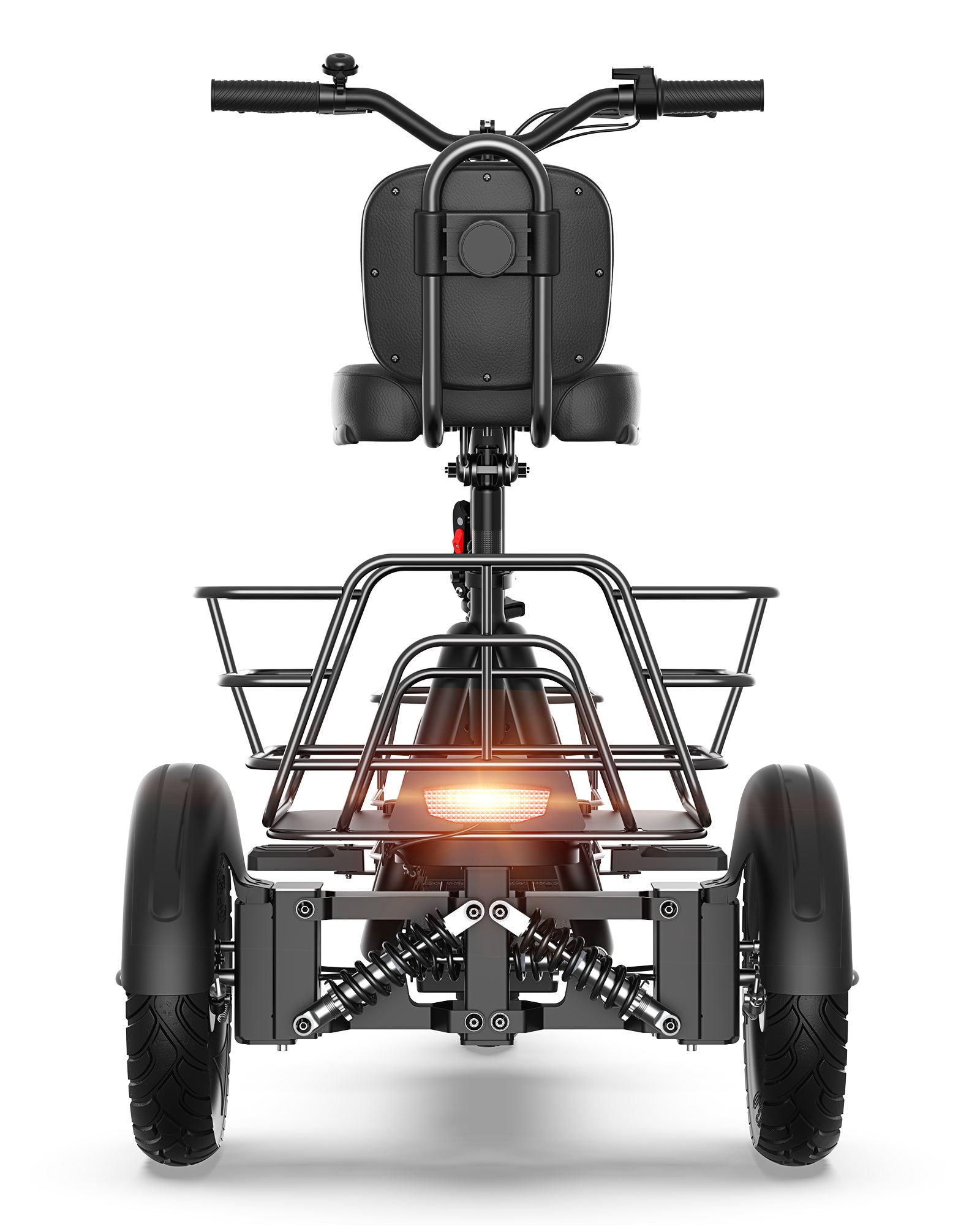 Gyroor C5 Electric Trike with Removable Dual Baskets,1000W(Peak) & 30Miles