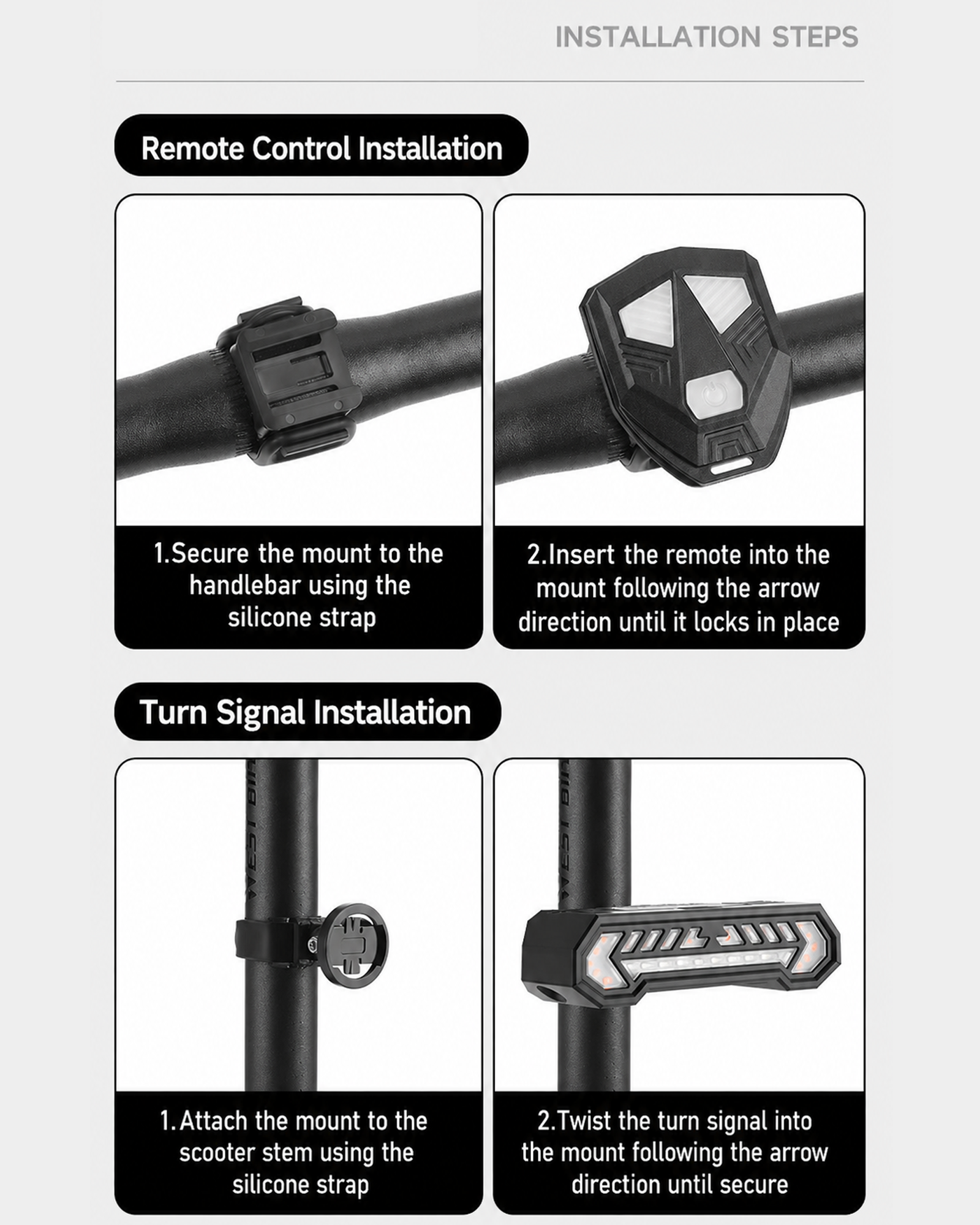 Turn Signals for Electric Bike & Scooter