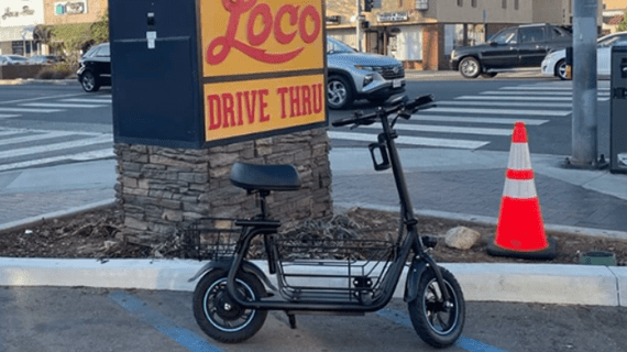 Electric Scooter with Front And Back Basket