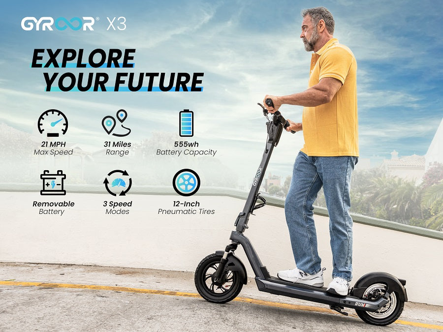 The New Gyroor X3 Long-Range E-Scooter Review