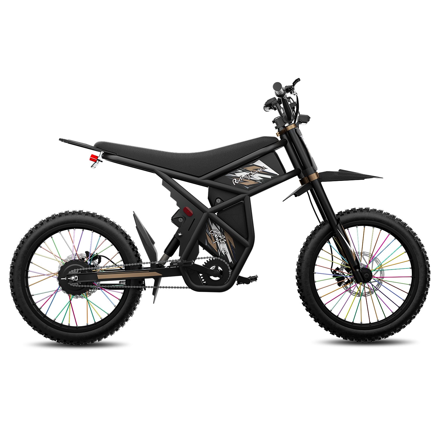 Vélo de saleté électrique, moto électrique 2400W (pic), max 37 mph et 85 milles de longueur (amélioré)