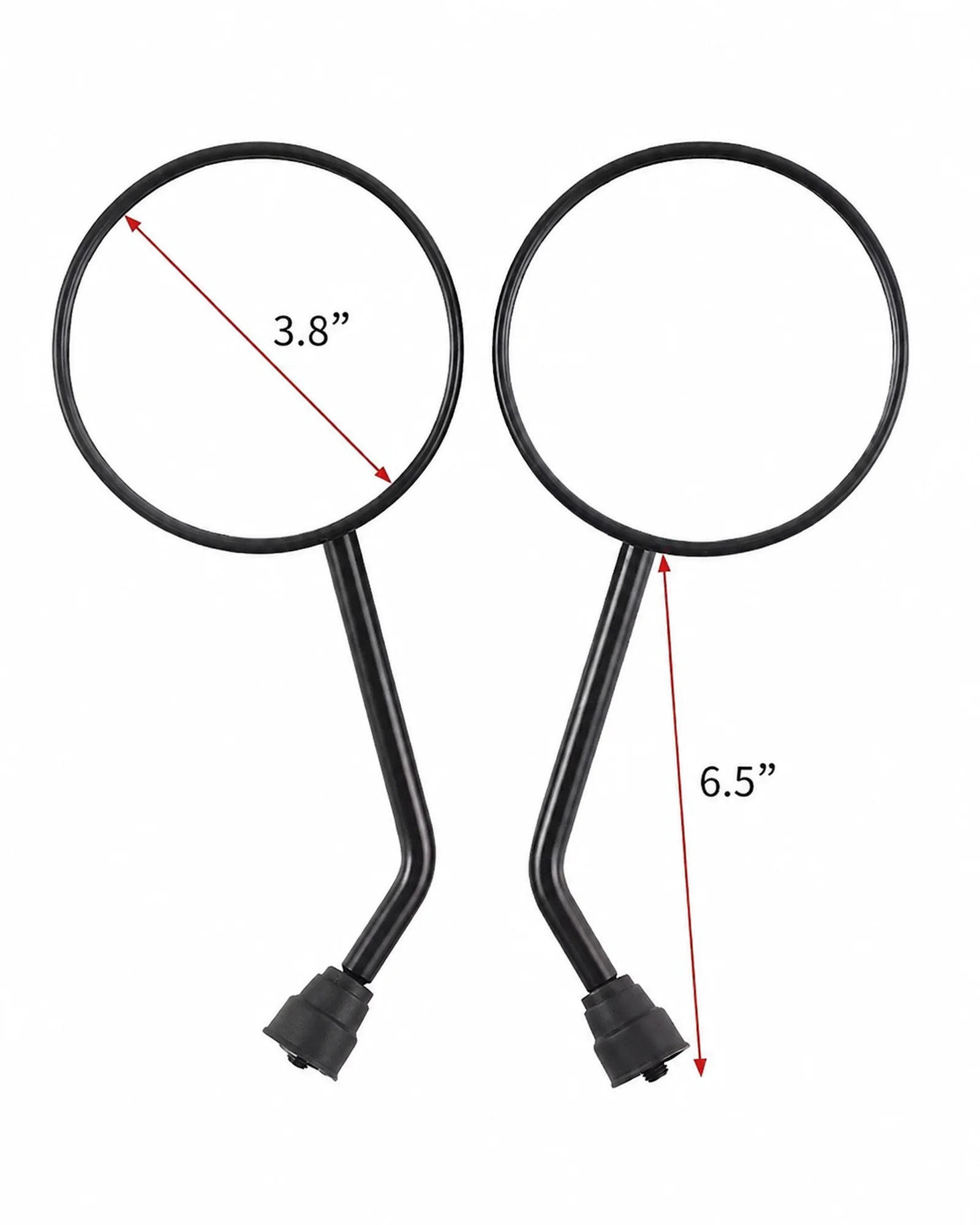 Gyroor Round Mirrors – E-Bike & Scooter