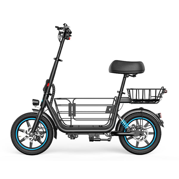 Gyroor C1Plus 1000W Electric Scooter with Dual Baskets for Pets & Cargo