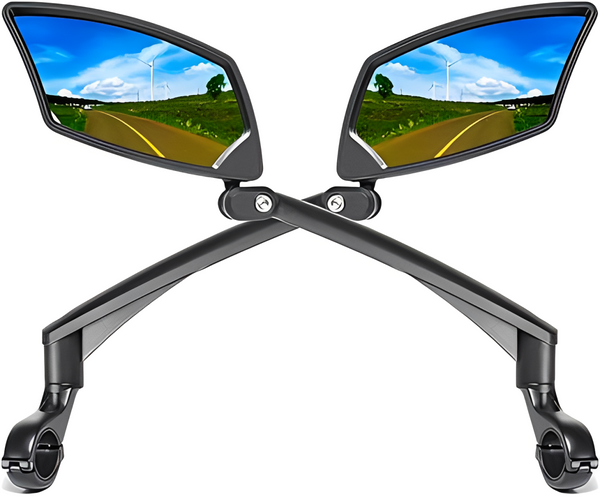 Ajustable and Rotatable Handlebar Mirror - E-Bike & Scooter