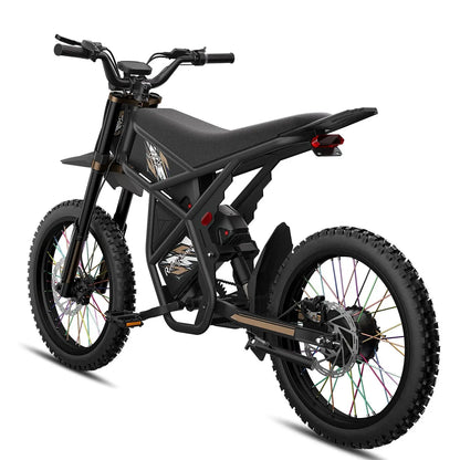 Gyroor GT73Pro electric dirt bike 87-mile long-range specification graphic