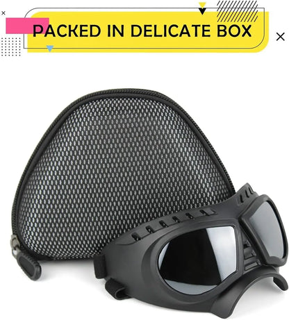 Dog Goggles with Adjustable Strap Dog-Goggles-Silver-lens Dog-Goggles-Blue-lens