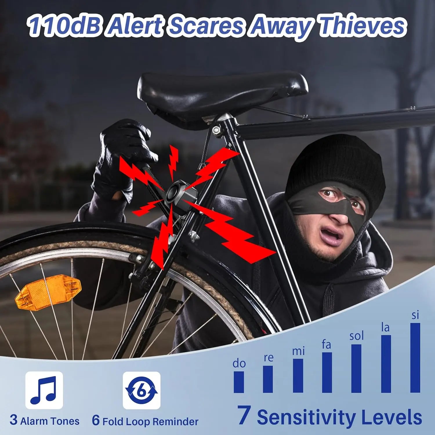 Anti-Theft Alarm for Electric Scooters & Electric Bike Alarm