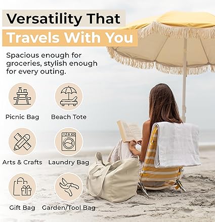 Canvas Grocery Bag 3pc