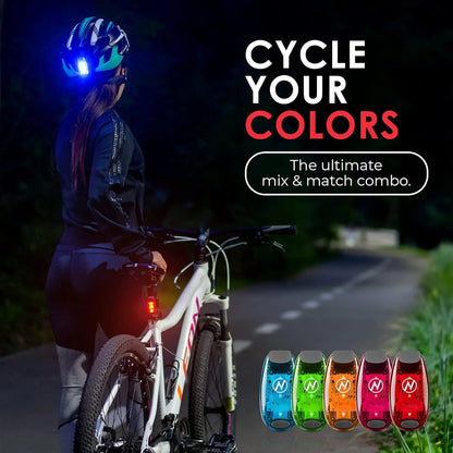 LED Safety Light (2 Pack) GYROOR Safety-Light-Red Safety-Light-Green Safety-Light-Purple Safety-Light-Orange Safety-Light-White Safety-Light-Blue