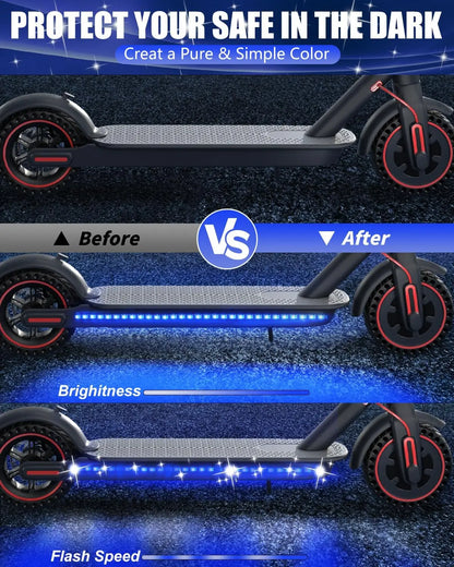 Led Lights for Scooter Night Riding GYROOR Led-Lights-Green Led-Lights-Blue Led-Lights-Pink Led-Lights-Red Led-Lights-White Led-Lights-Yellow