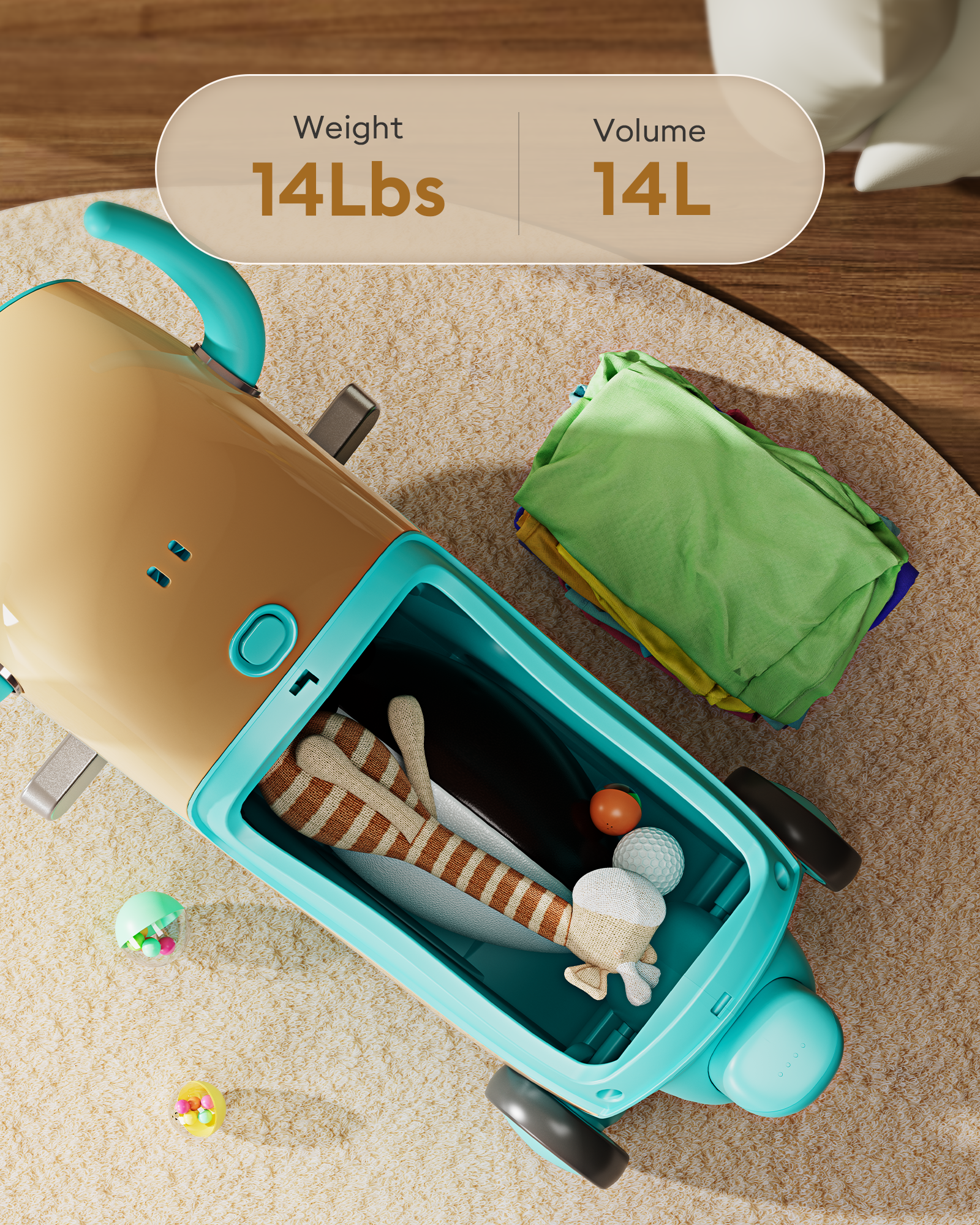 Gyroor GNU Kids Ride-On Car, 14L Storage (Ages 4–9)