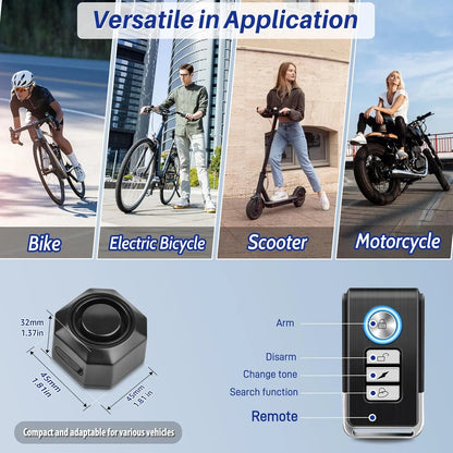 Anti-Theft Alarm for Electric Scooters & Electric Bike Alarm