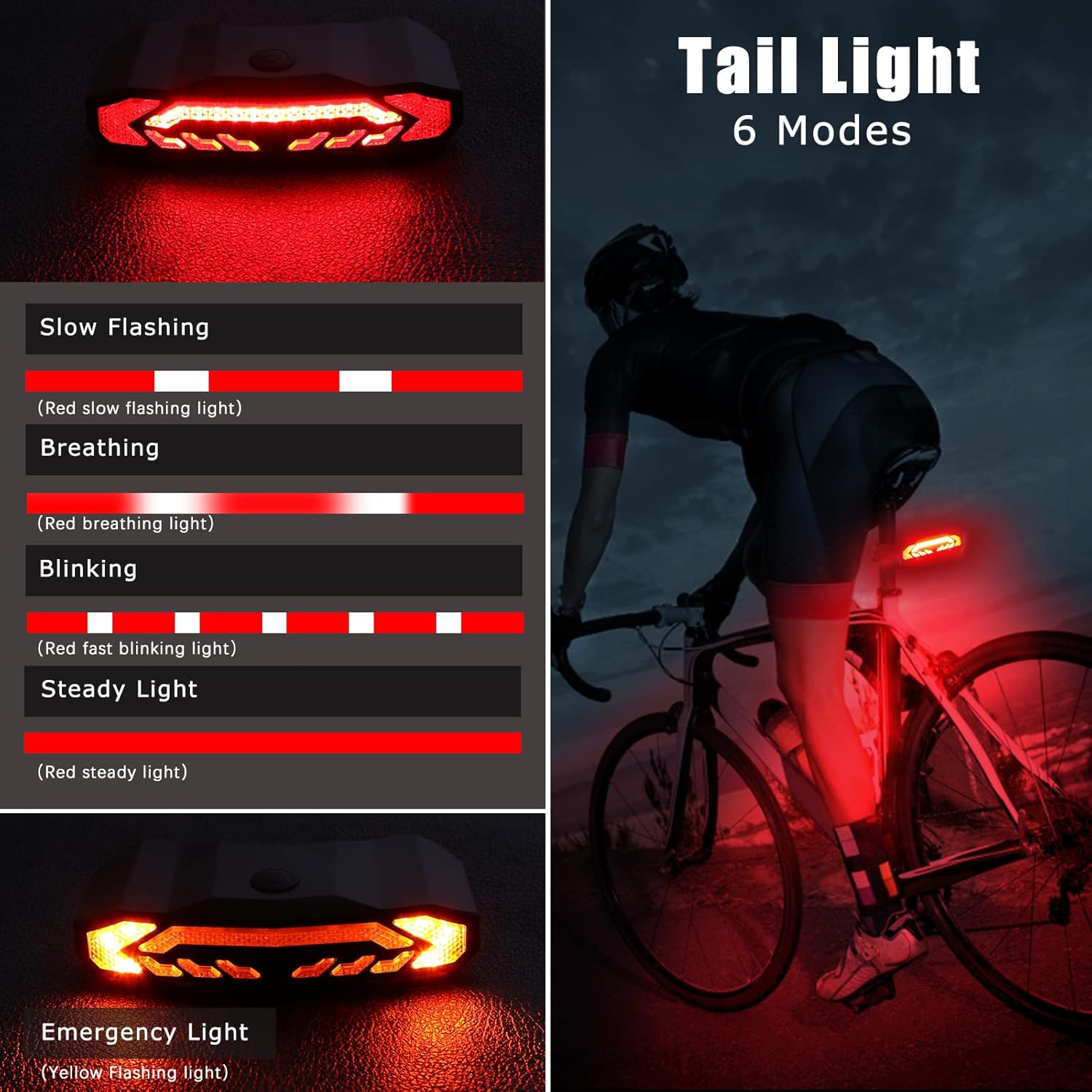 Smart Scooter Light with Turn Signals & Alarm & Horn