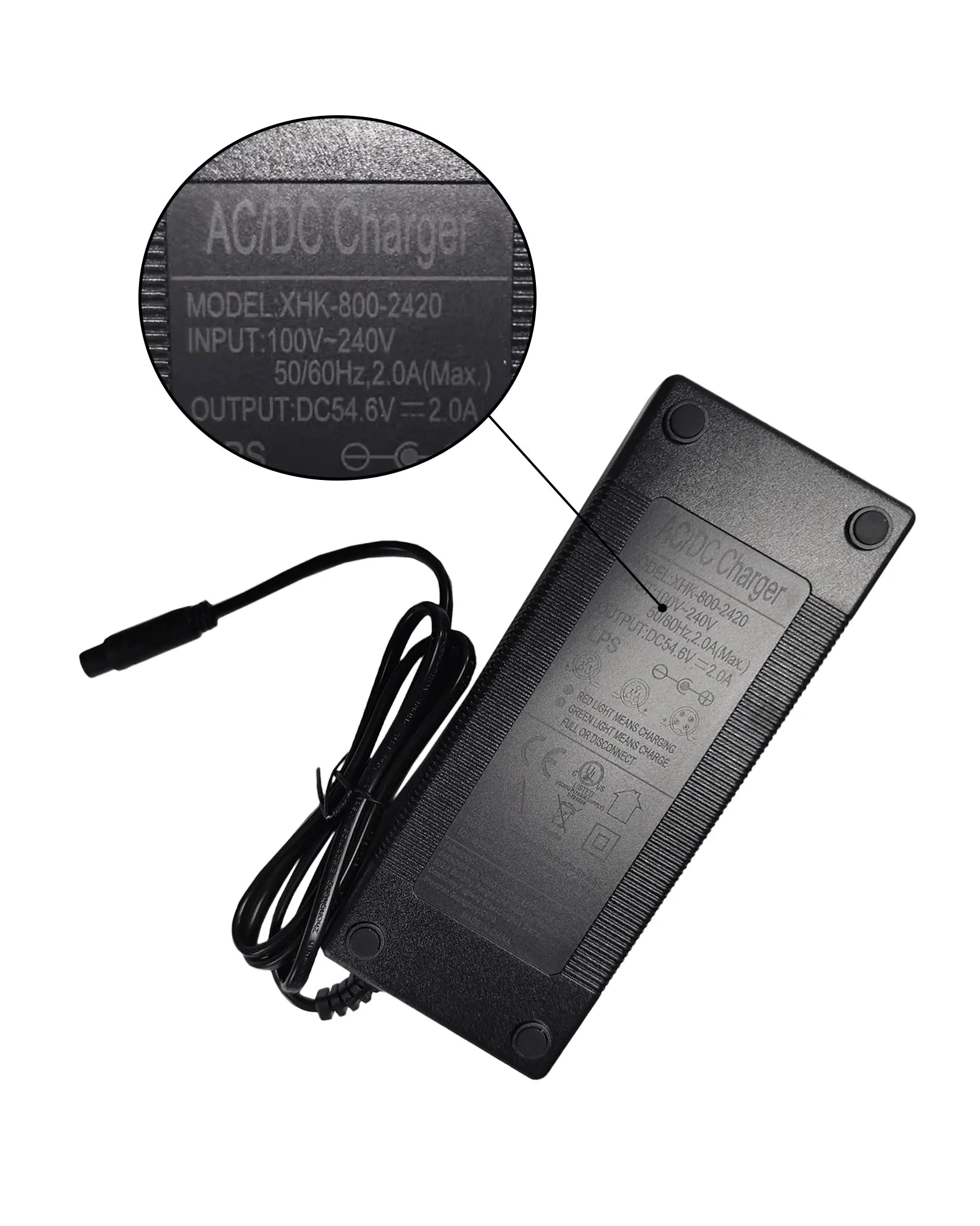 Electric Scooter Charger 54.6V 2A - Gyroor C1Plus