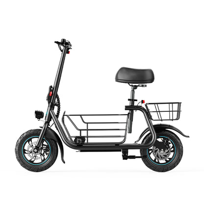 Gyroor C1S Electric Scooter 800W – Front & Rear Baskets