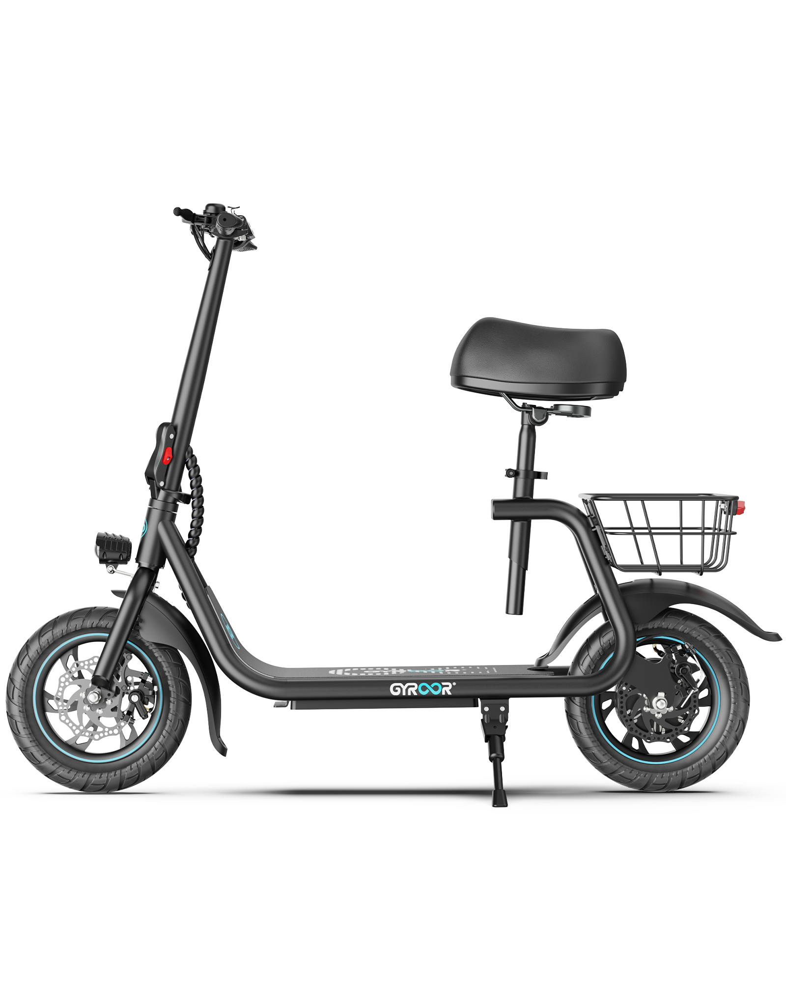 <tc>Gyroor</tc> Trottinette électrique C1 450 W avec siège et panier de transport