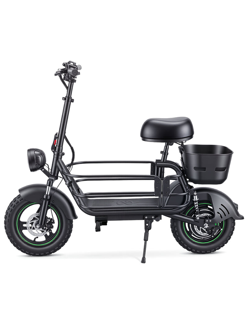 Gyroor C1Max 1200W(Peak) Electric Scooter with Dual Baskets for Pets & Cargo(Pre-Order)