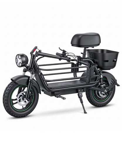 Gyroor C1Max 1200W(Peak) Electric Scooter with Dual Baskets for Pets & Cargo(Pre-Order)