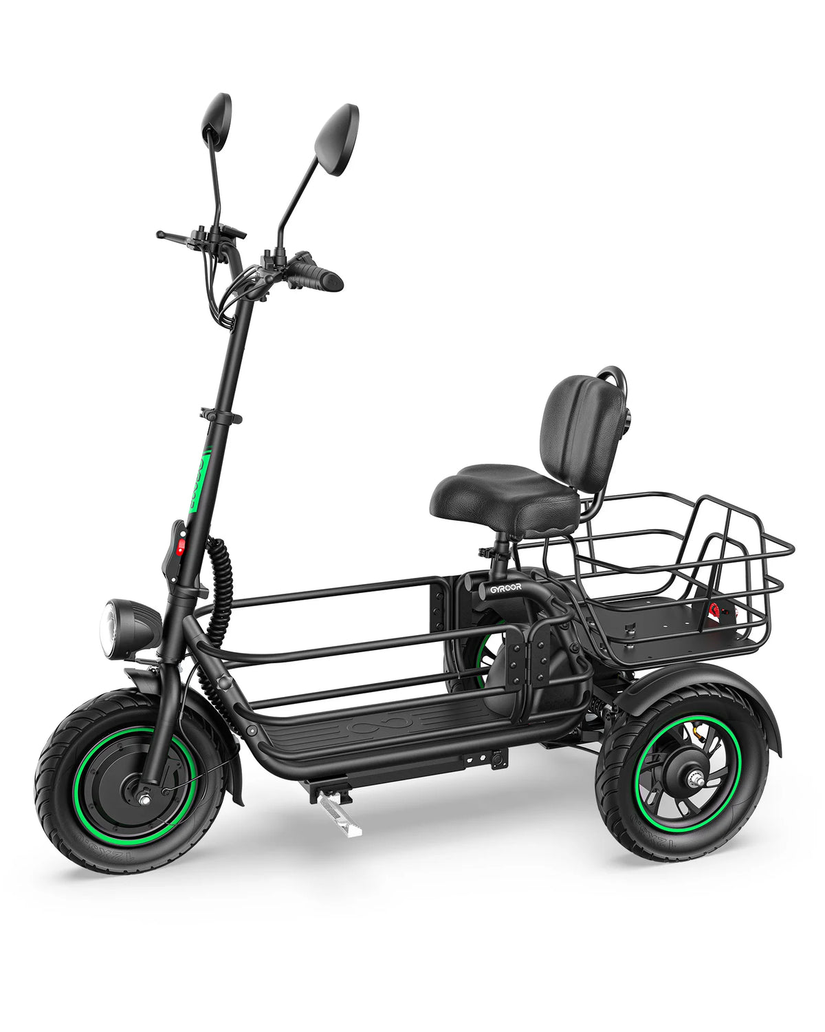 Gyroor C5Pro Electric Trike – 500W, 30-Mile Range & Large Cargo Basket