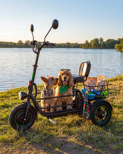 Gyroor C5Pro Electric Trike – 500W, 30-Mile Range & Large Cargo Basket