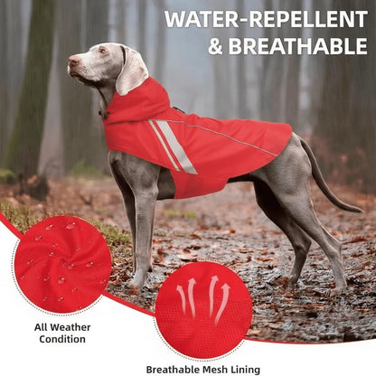 Waterproof Dog Raincoat Dog-Raincoat-XXS Dog-Raincoat-XS Dog-Raincoat-S Dog-Raincoat-M Dog-Raincoat-L