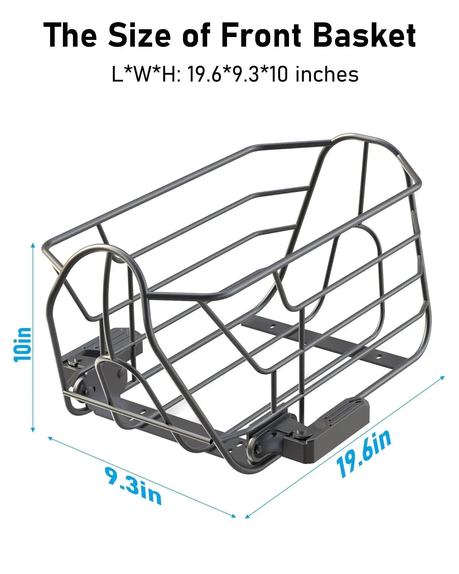 Gyroor C1S electric scooter front basket dimensions 19.6 x 9.3 x 10 inch
